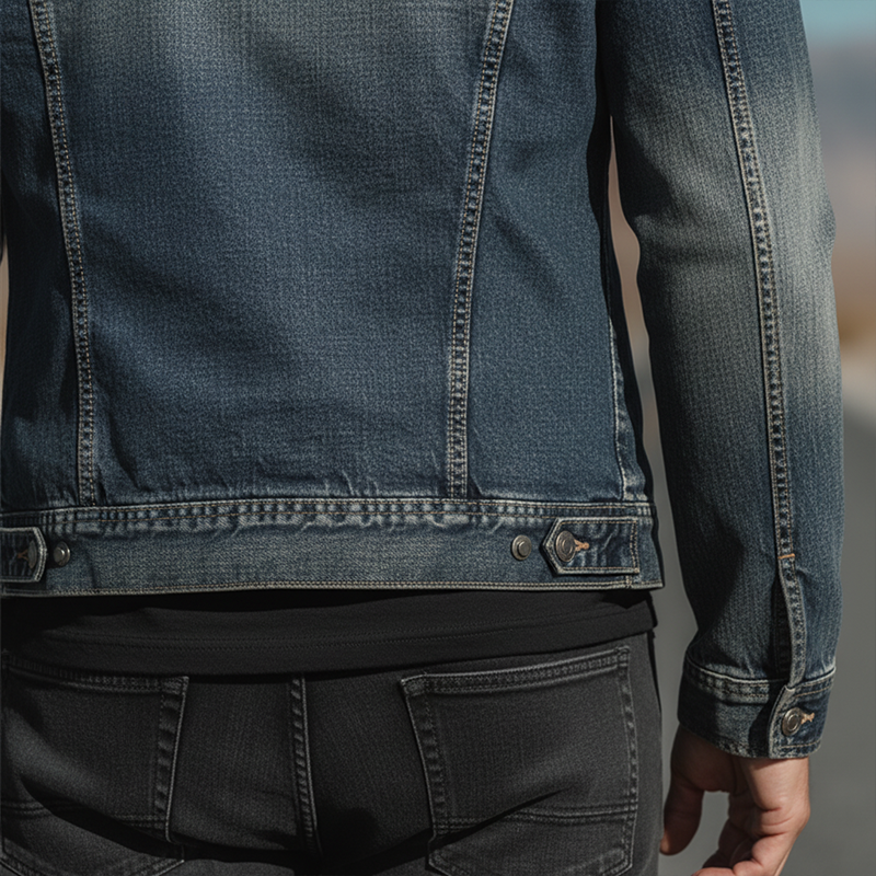 Men's Autumn And Winter Retro Washed Casual Denim Jacket MTA2309I8P