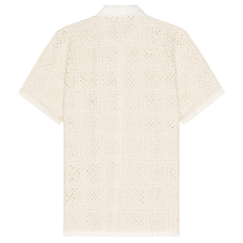 Men's Casual Loose Hole Knit Short-sleeved Shirt MTA1818G4U