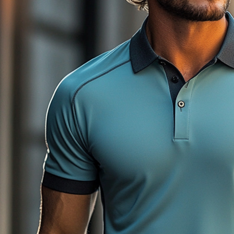 Men's Sweat-absorbent, Breathable and Quick-drying Sports Polo Shirt 94906923P