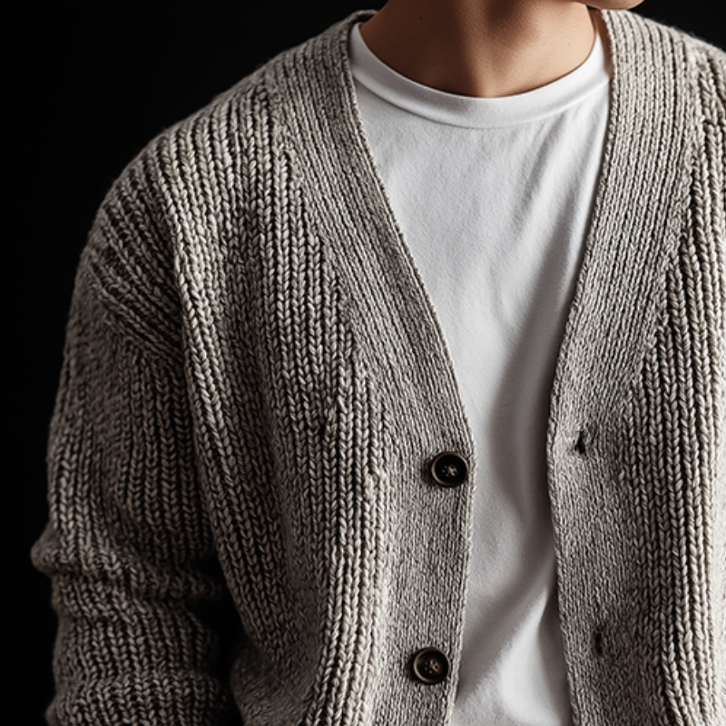 Men's Vintage Casual Knit Button Cardigan MTA0983I4TO