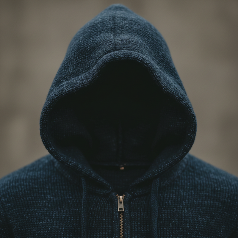 Men's Winter Fashion Contrast Color Cotton Knitted Hooded Cardigan Sweater MTA1097J4P