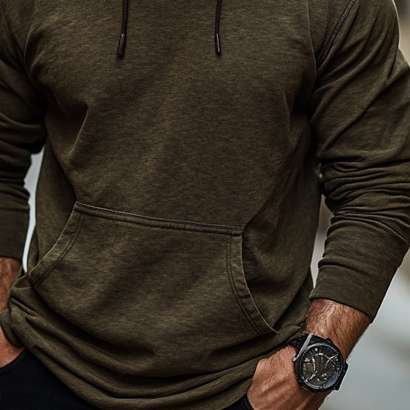 Men's Outdoor Casual Loose Cotton Blend Hoodie MTA1691H2X