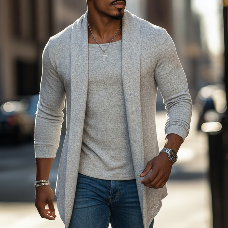 Men's Spring Simple Modal Cardigan MTA2679L5P