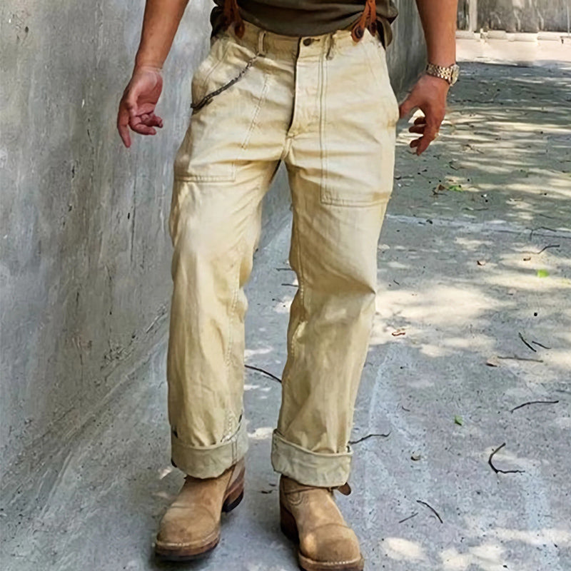 Men's Vintage Khaki Cargo Pants 66403328U