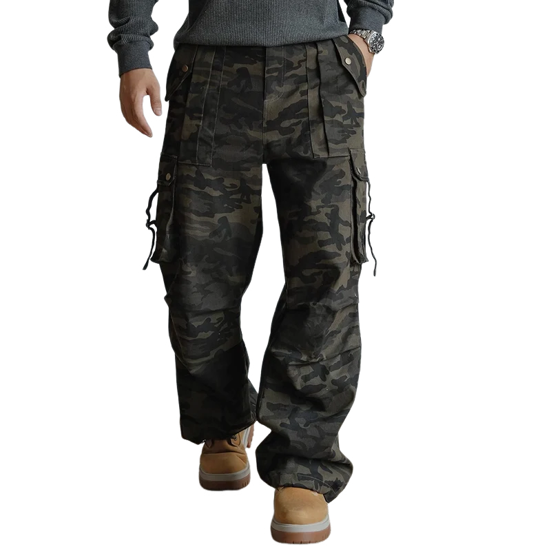 Men's Fashion Camouflage Multi-pocket Cargo Pants 50920079Z