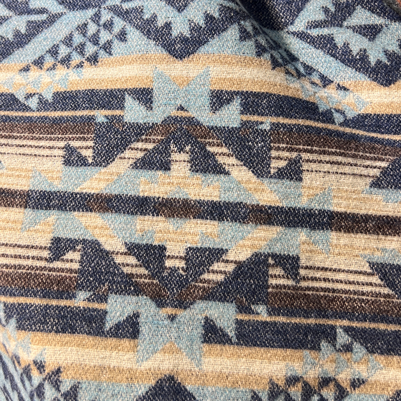 Men's Winter Retro Ethnic Style Woven Faux Wool Jacket MTA1196K4P