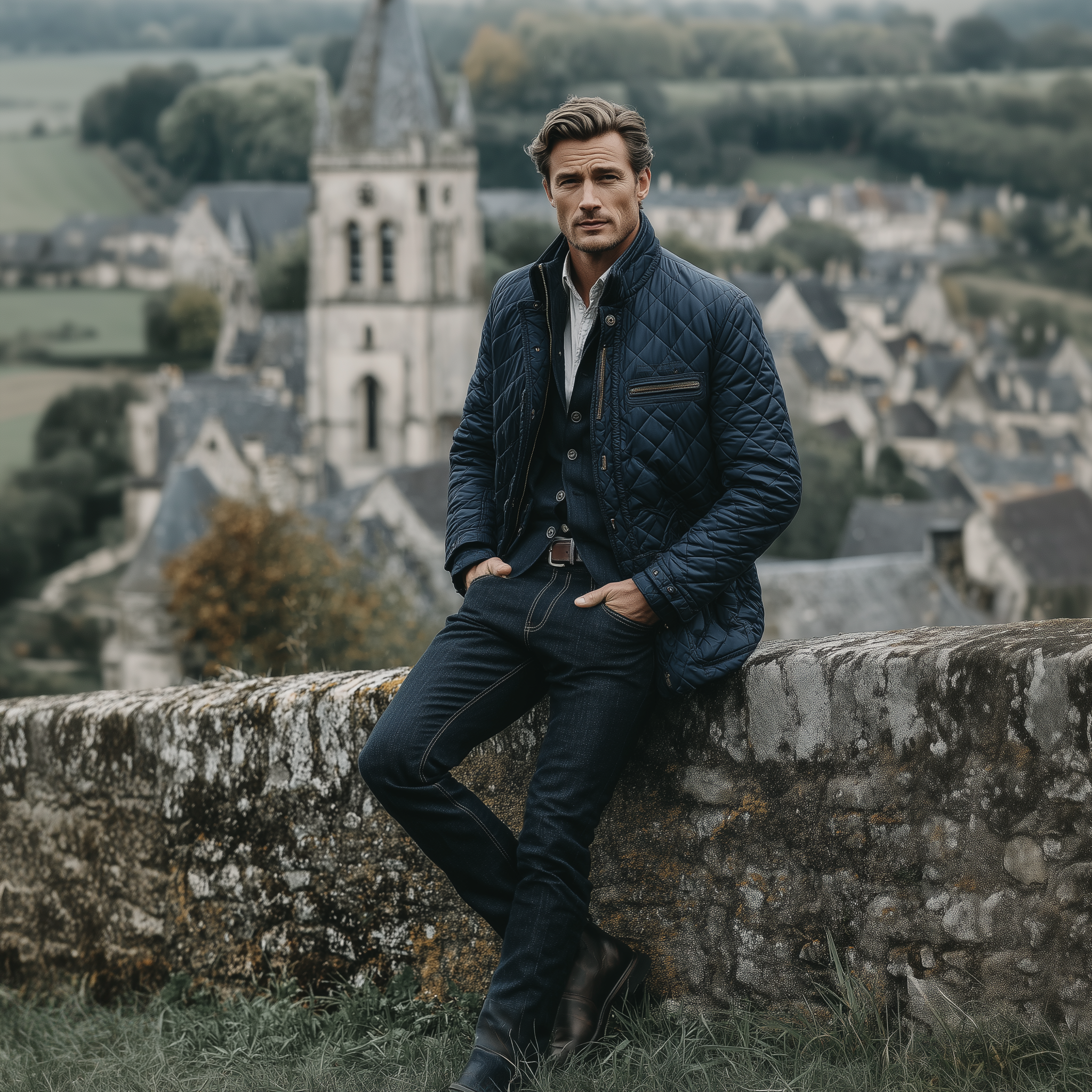 Men's Winter Fashion Cotton Quilted Jacket MTA1537J4P