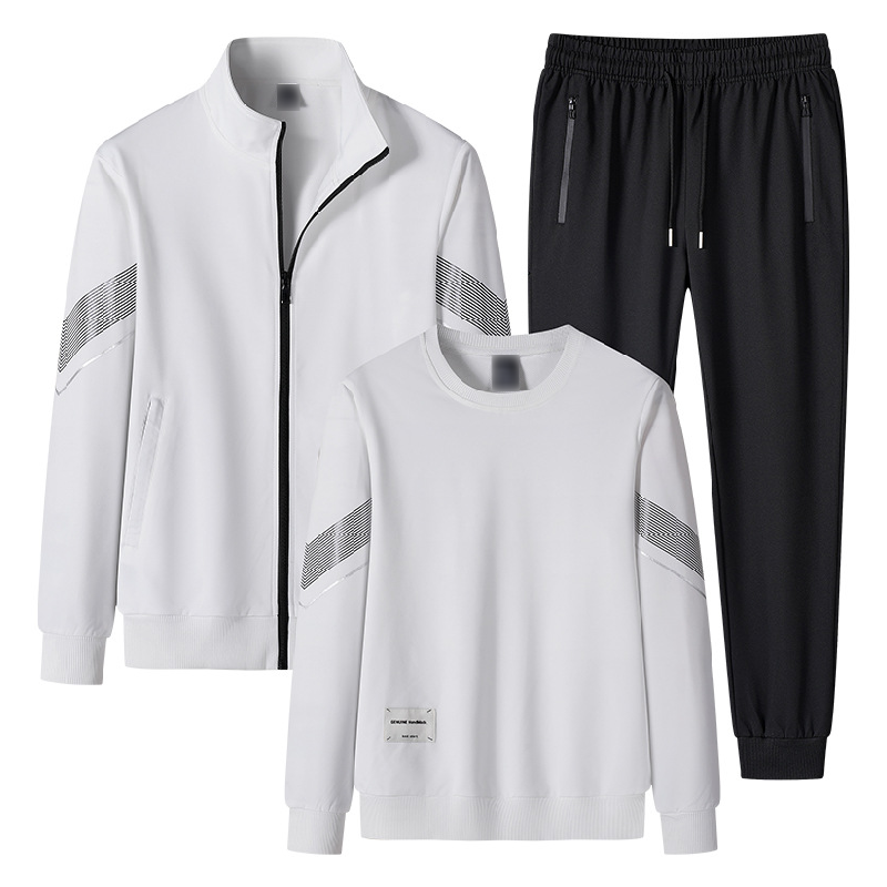 Men's Outdoor Leisure Sweatshirt Hoodie Pants Three-piece Set 65136818F