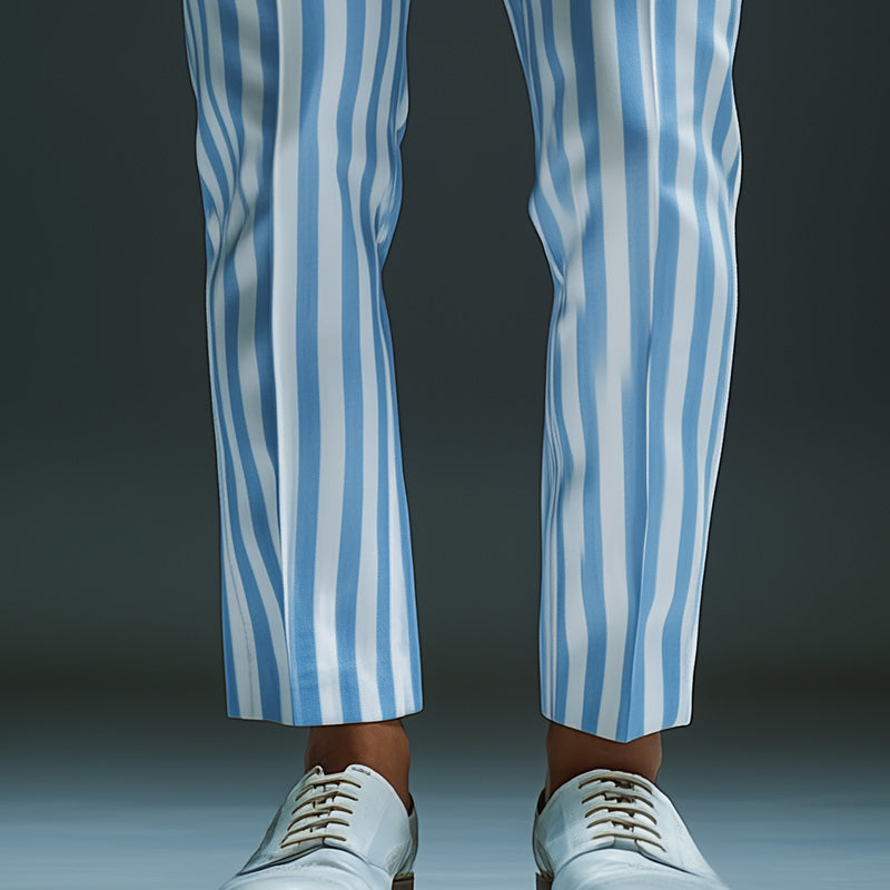 Men's Vertical Striped Fashion Trousers MTA2190C7P