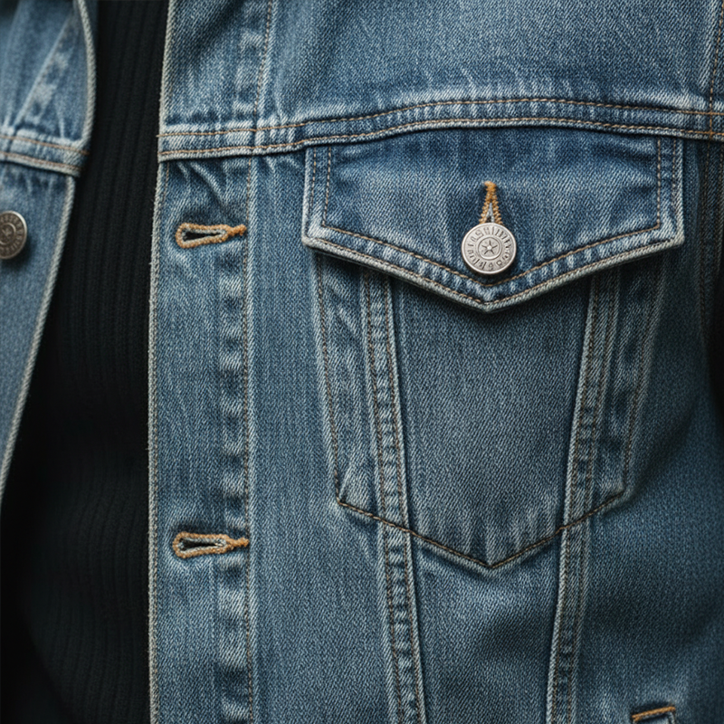 Men's Vintage Washed Denim Vest MTA1932L4P