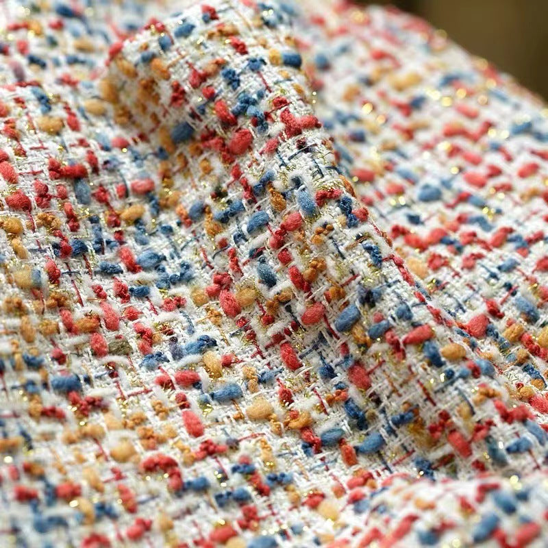 Men's Retro Casual Rainbow Faux Tweed Lapel Coat MTA2509I8TO