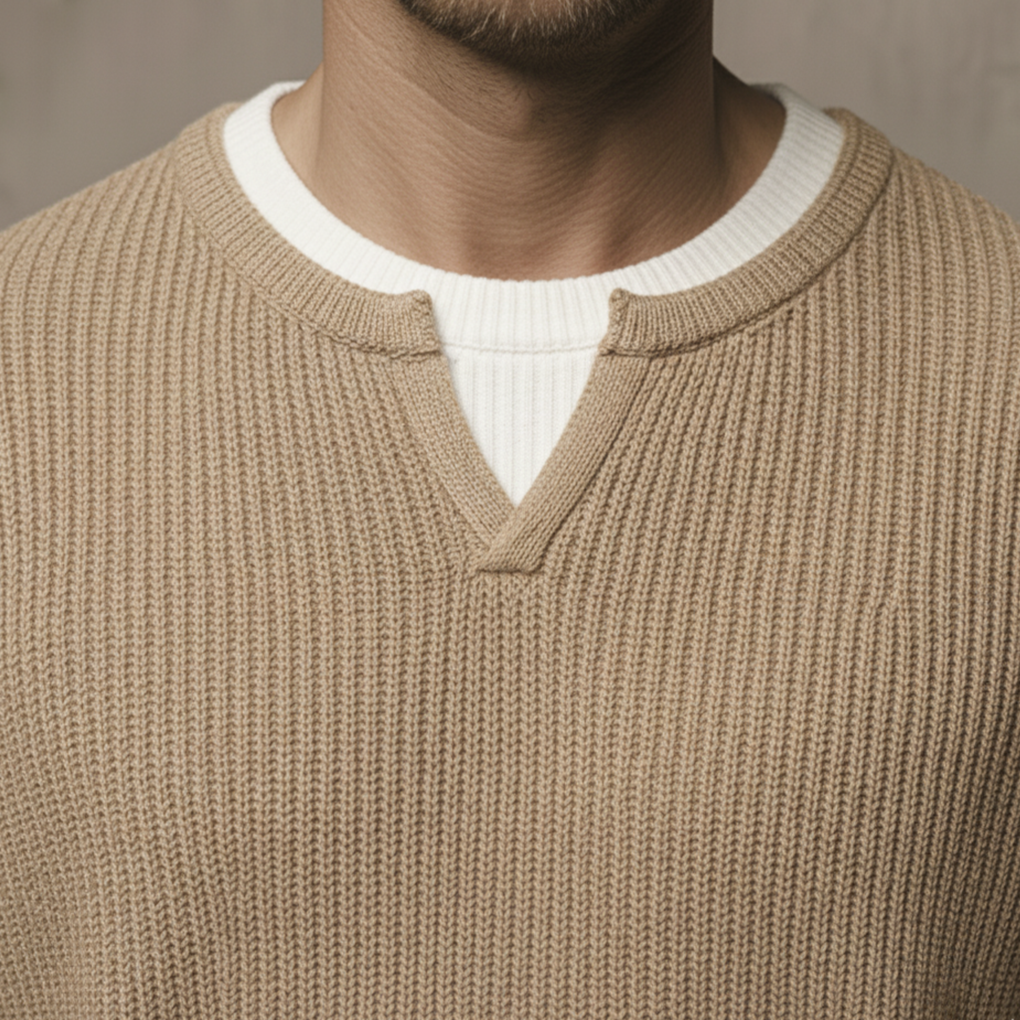 Men's Classic Casual Two-piece Pullover Sweater MTA1213K6K