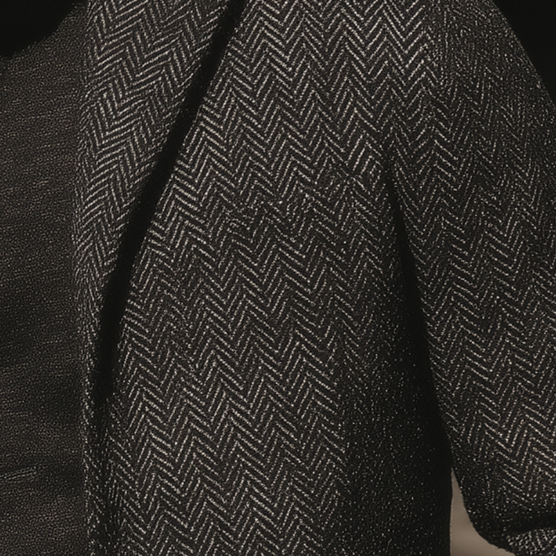 Men's Vintage Herringbone Cotton Blend Blazer MTA1344H6P