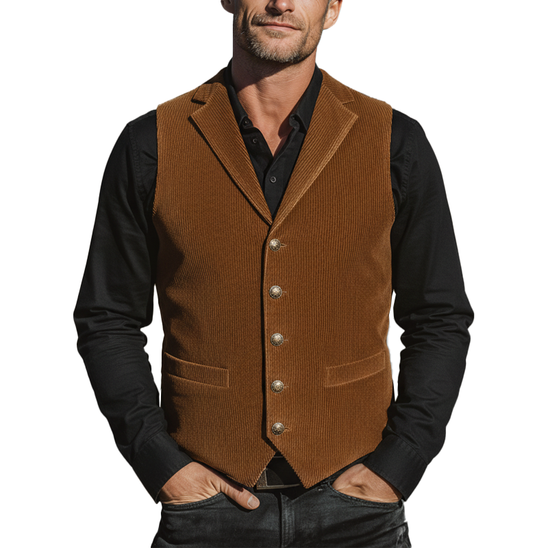 Men's Winter Fashion Corduroy Classic Vest MTA1142J6P