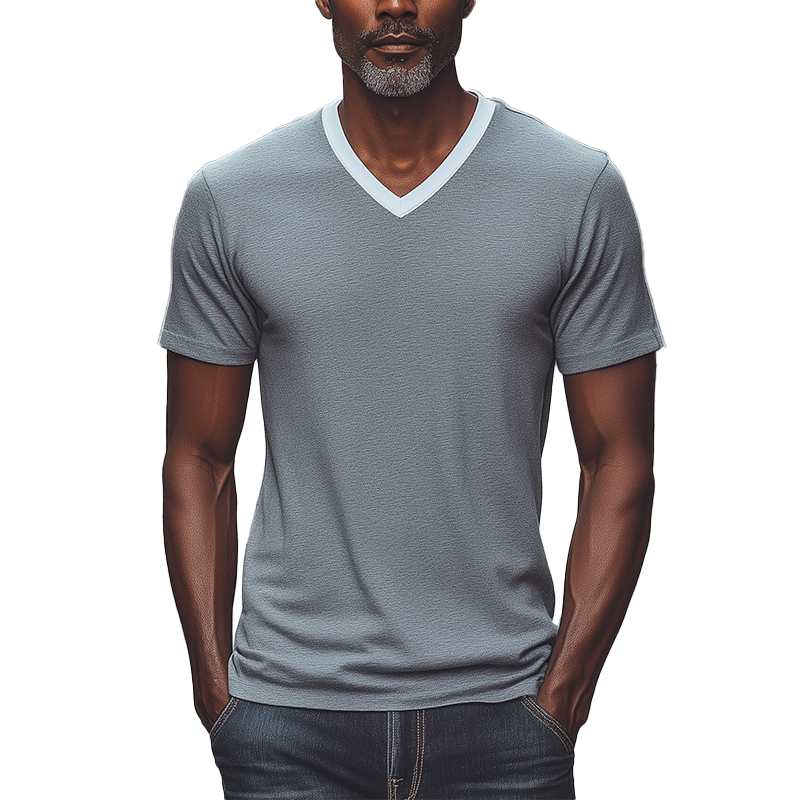 Men's Summer Spliced Modal Short-Sleeved T-Shirt MTA2597G9P