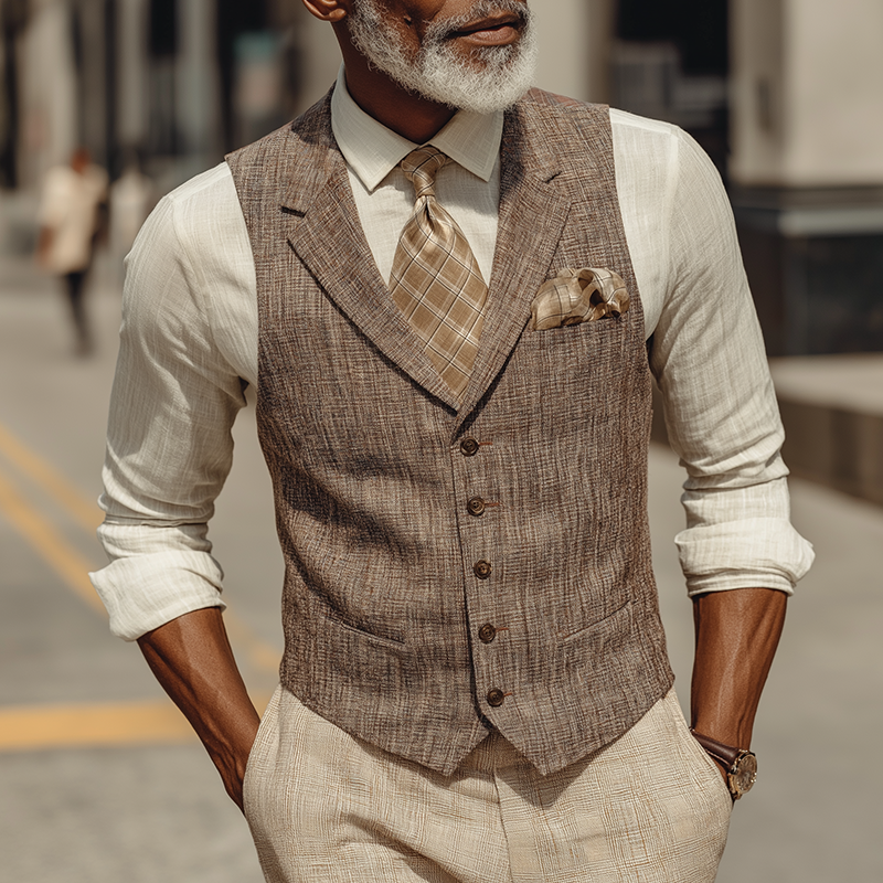 Men's Retro Elegant Suit Vest MTA0282I9P