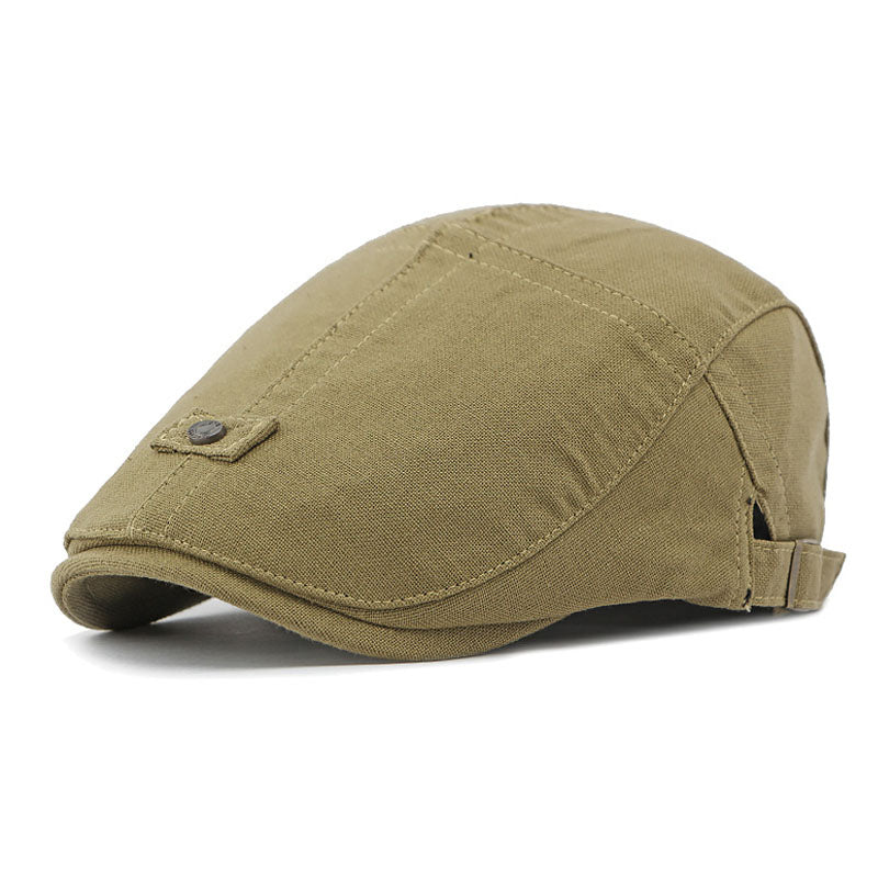 Men's Casual Outdoor Breathable Linen Beret 20746761M