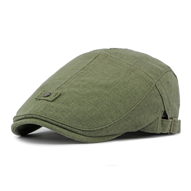 Men's Casual Outdoor Breathable Linen Beret 20746761M