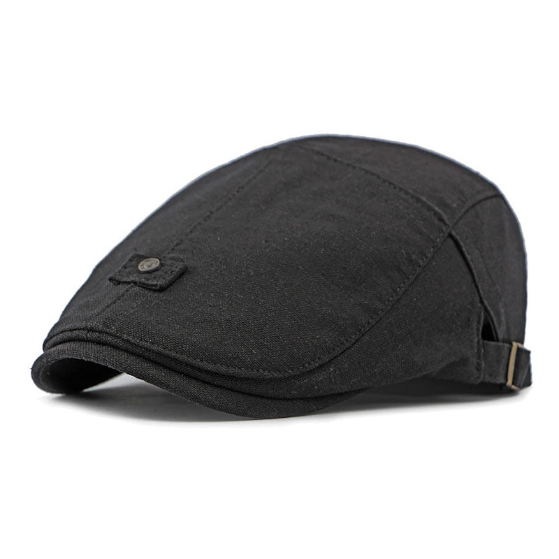 Men's Casual Outdoor Breathable Linen Beret 20746761M