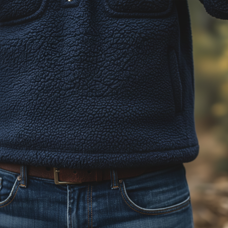 Men's Winter Retro Fleece Half-Zip Warm Sweatshirt MTA1424K5P