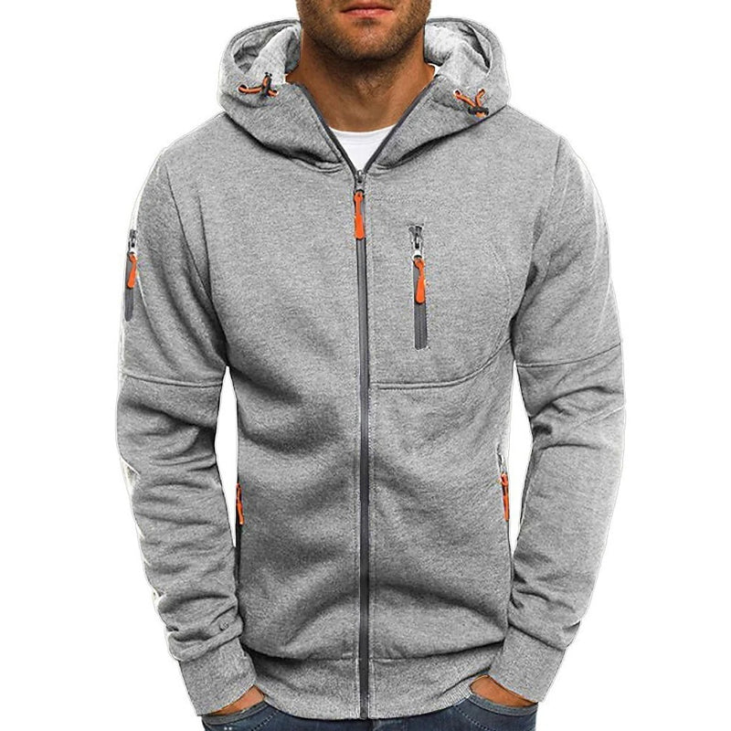 Veste sweat-shirt à capuche avec fermeture éclair pour homme 87031331