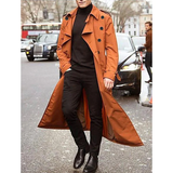 Men's Casual Mid-Length Casual Trench Coat 06810580M