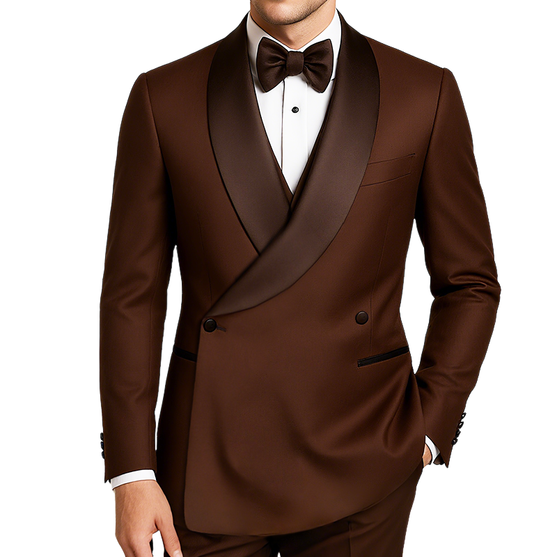 Men's Vintage Casual Business Satin Blazer MTA1390H5TO