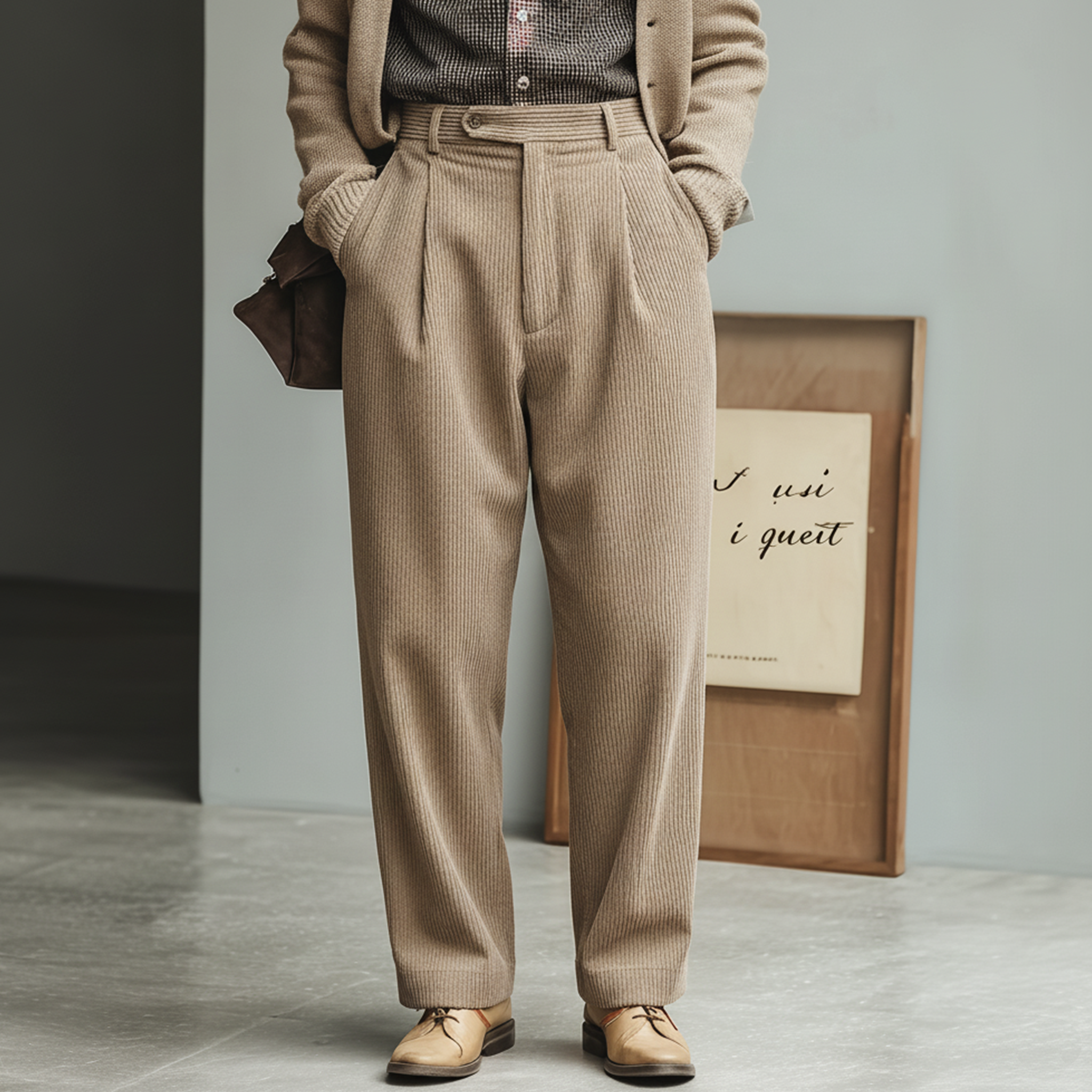 Men's Classic Business Corduroy Suit Pants MTA2871J9K