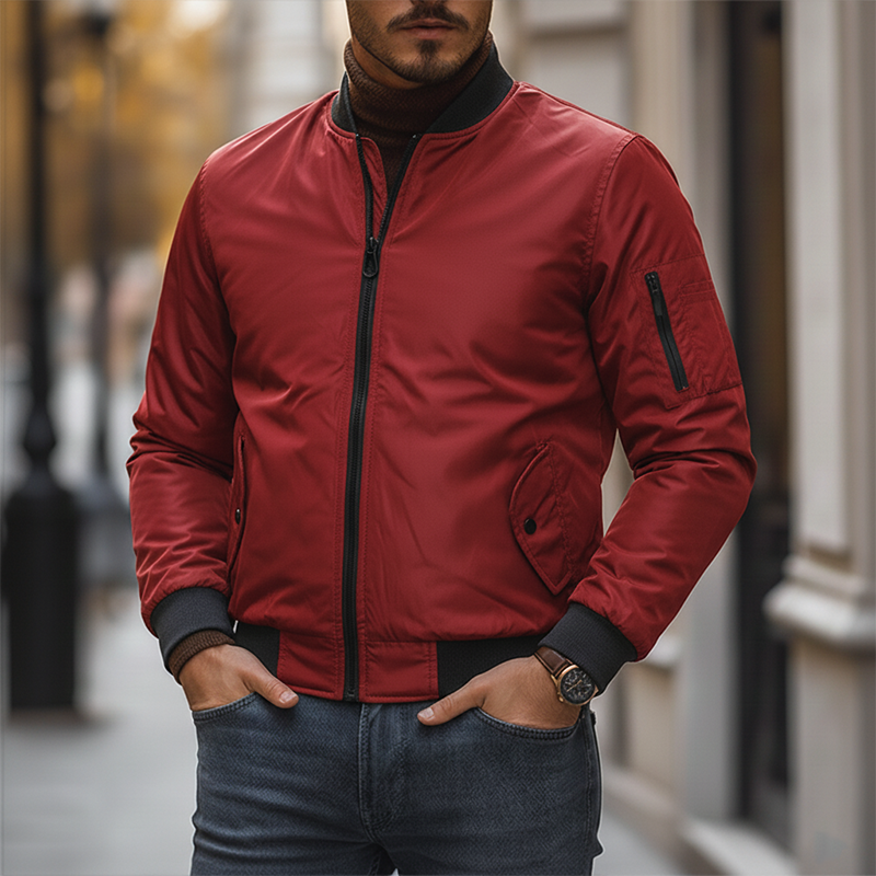 Men's Retro Cotton Blend Multi-Pocket Work Jacket MTA1981K1P