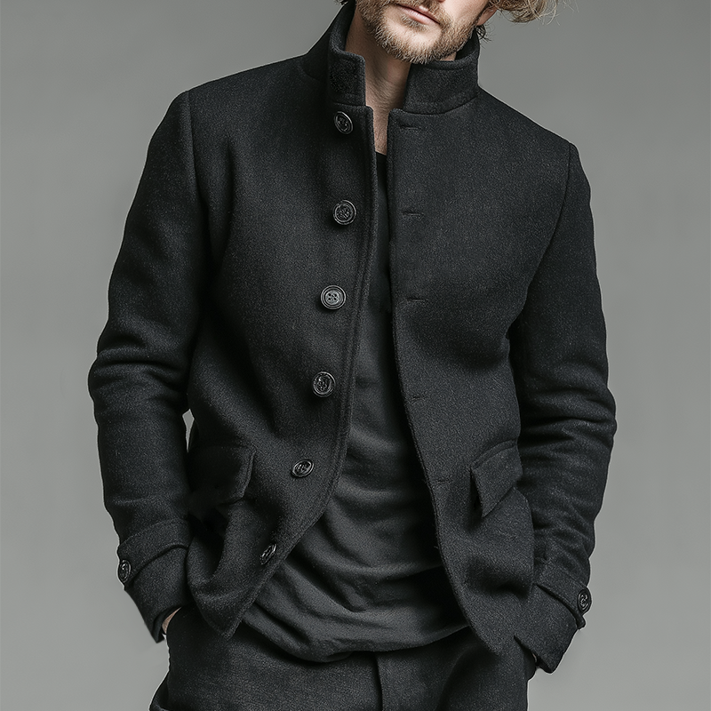 Men's Retro Casual Stand Collar Jacket MTA2575K2TO