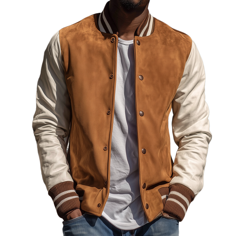Men's Retro Casual Street Sports Baseball Jacket MTA2154H3TO