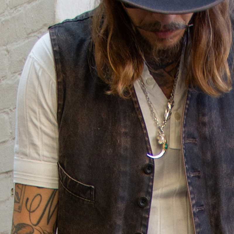 Men's Retro Casual Washed Distressed Vest MTA0989I5TO