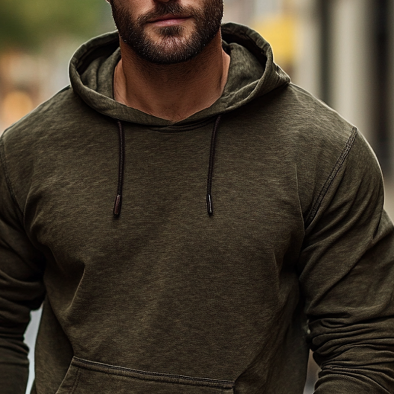 Men's Outdoor Casual Loose Cotton Blend Hoodie MTA1691H2X