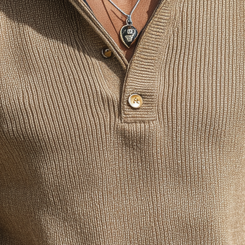 Men's Simple Winter-style Stand-up Collar Cotton Knitted Sweater MTA1850I4P