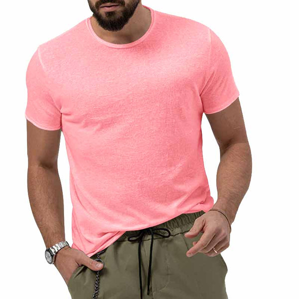Men's Solid Color Short-sleeve Quick-drying Round Neck T-shirt 80086297X