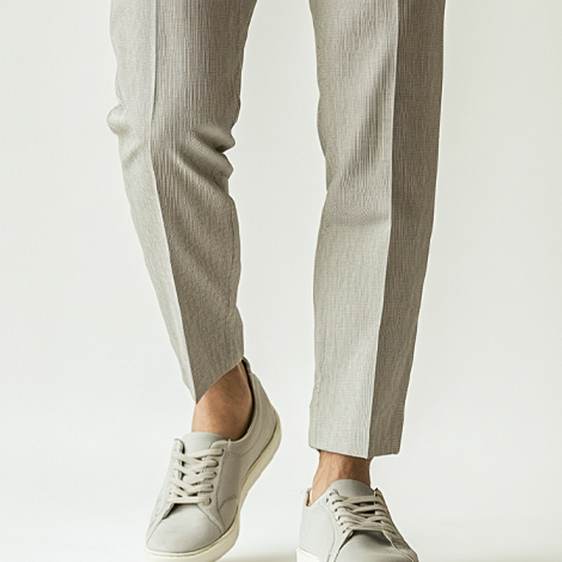 Men's Cotton And Linen Blend Casual Suit Pants MTA2693K0X