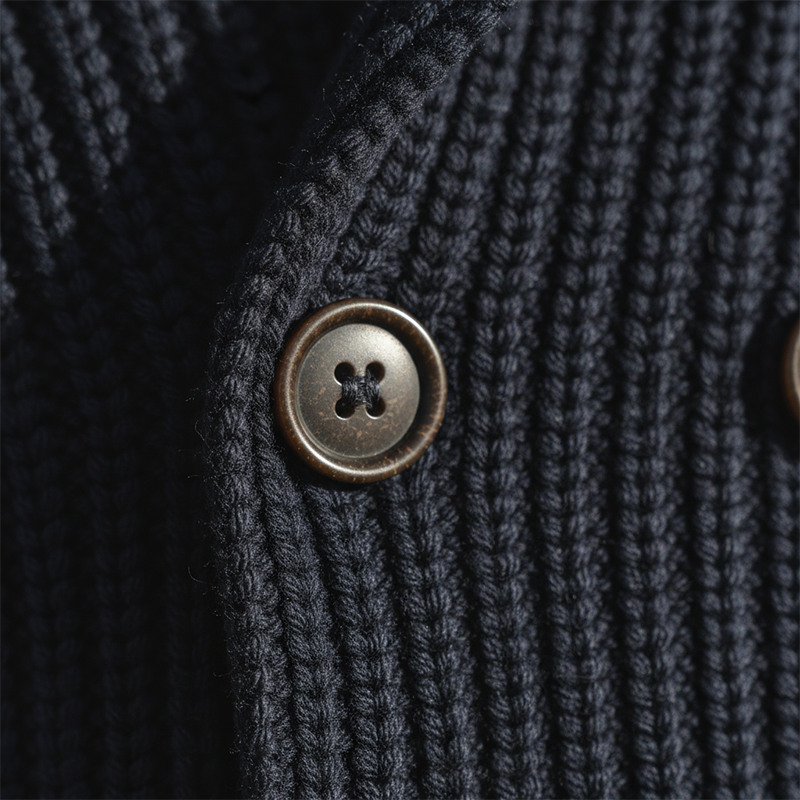 Men's Autumn And Winter Fashion Double-breasted Cotton Yarn Knitted Cardigan MTA2325I7P