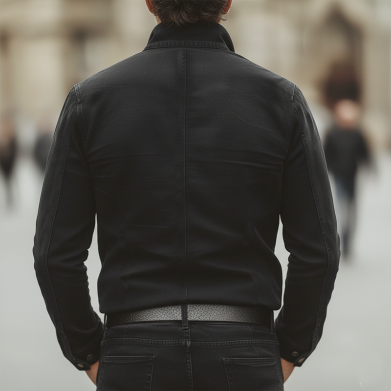 Men's Vintage Multi-button Cotton Lapel Long-sleeved Shirt MTA3080L7U