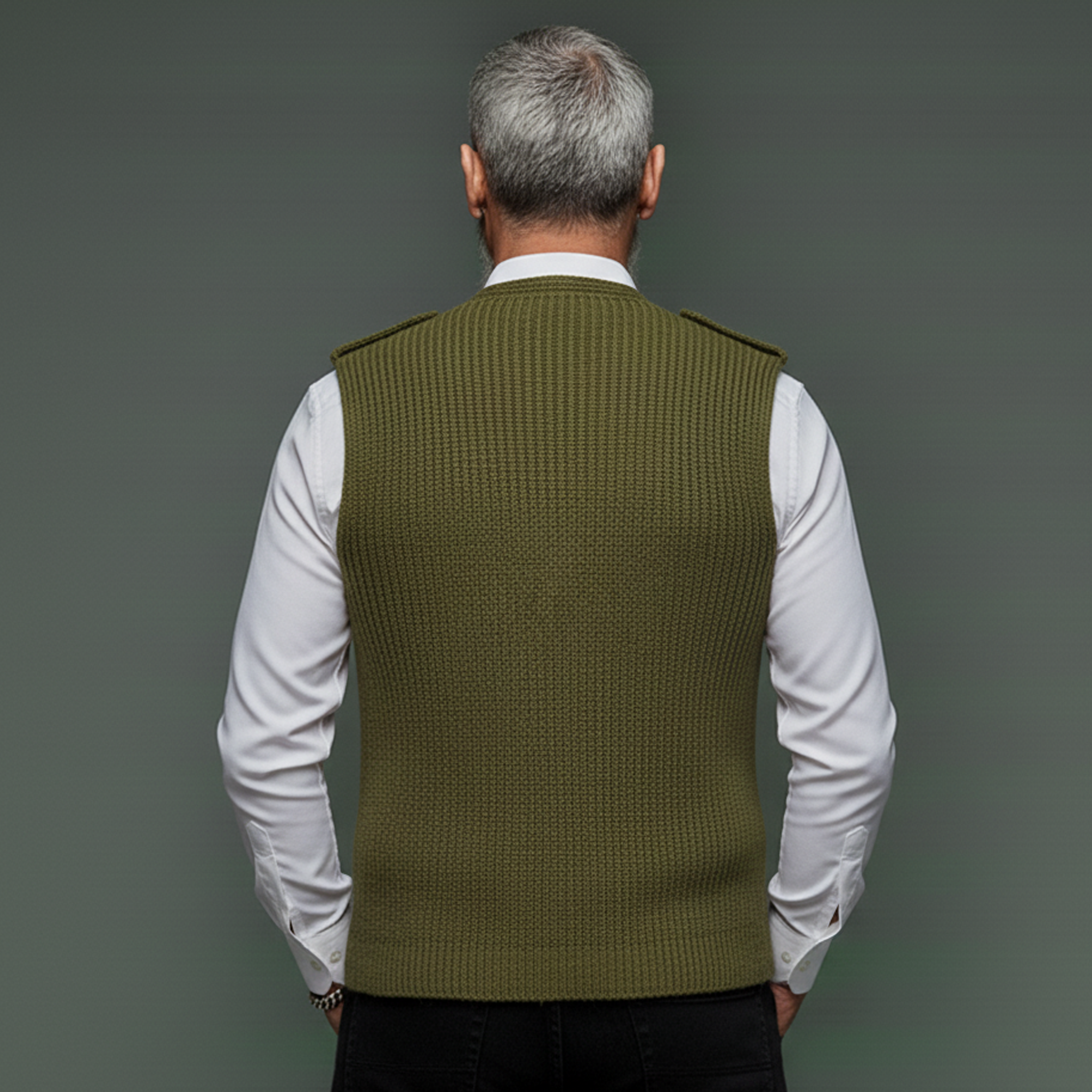 Men's Classic Lapel Casual Knitted Vest MTA1880L9K