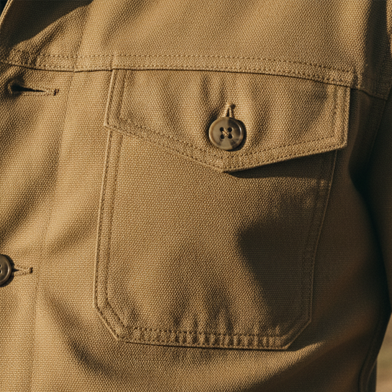 Men's Retro Cotton Blend Multi-Pocket Workwear Long-Sleeve Shirt MTA2002K0P