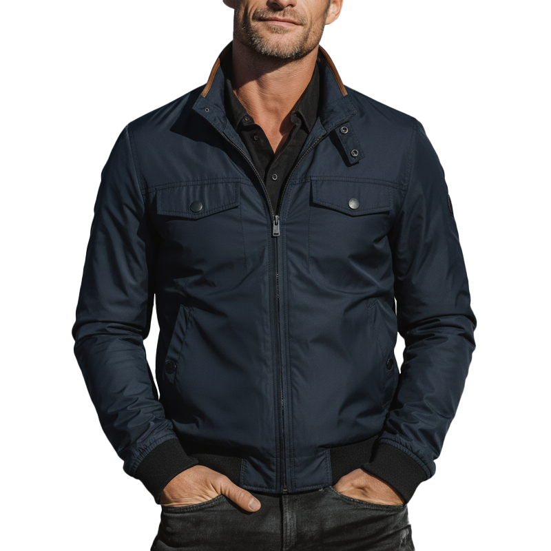 Men's Autumn And Winter Fashion Cotton Blend Casual Jacket (with Lining) MTA2331I3P