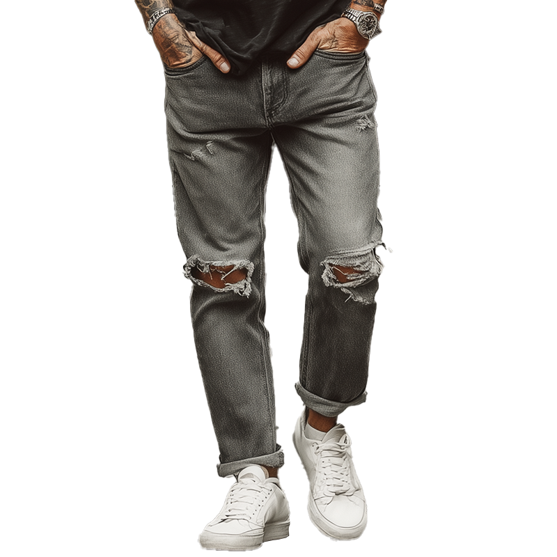 Men's Summer Fashion Washed Ripped Jeans MTA1464G9P