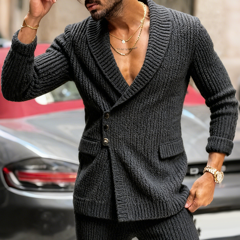 Men's Retro Casual Knitted Blazer MTA0617K5TO