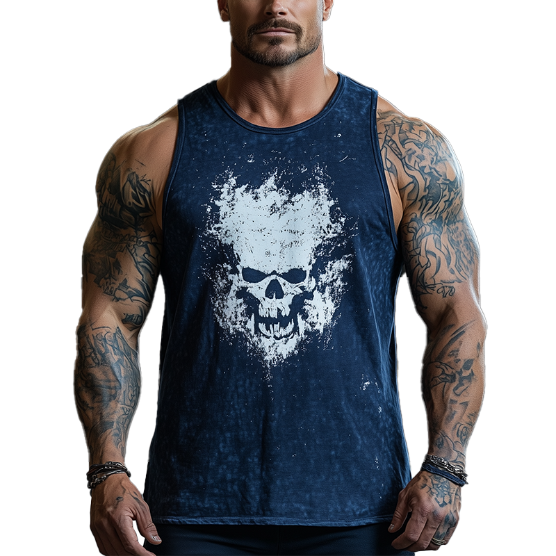 Men's Summer Fashion Cotton Blend Printed Tank Top MTA2683F9P
