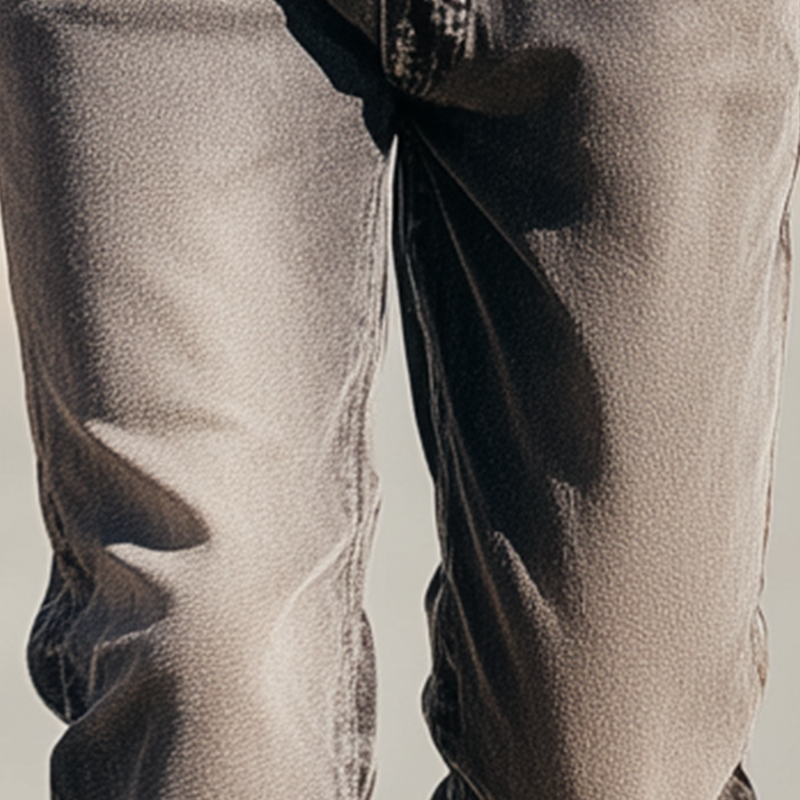 Men's Vintage Washed Denim Trousers MTA1461H7P