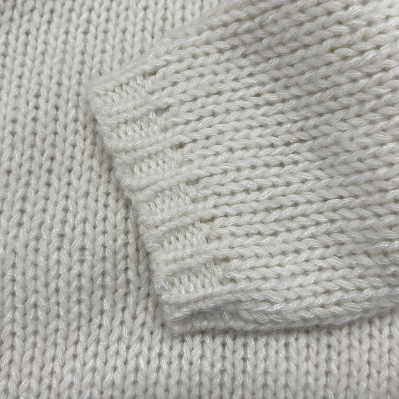 Men's Urban Casual White Knit Hoodie MTA3001K4U