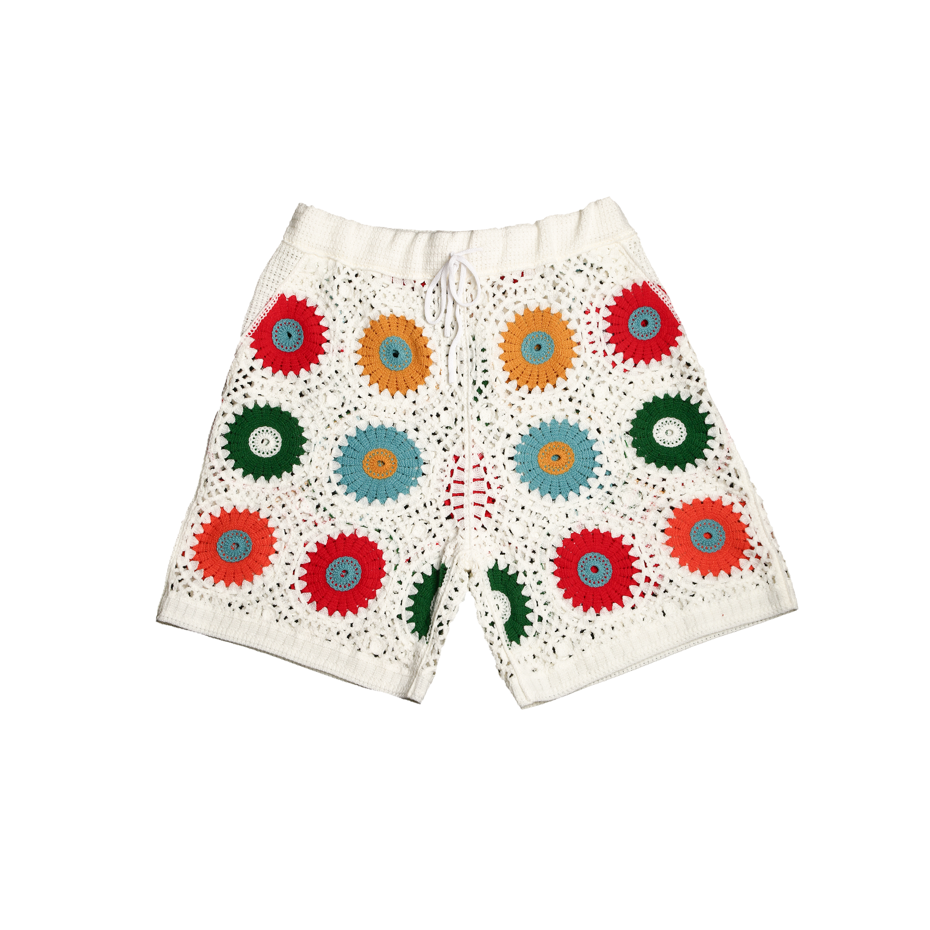 Men's Summer Fashion Comfortable Breathable Hollow Crochet Shorts MTA2337E0P