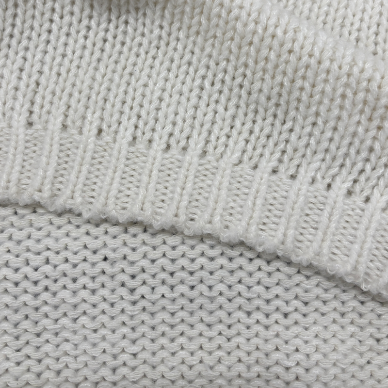 Men's Urban Casual White Knit Hoodie MTA3001K4U