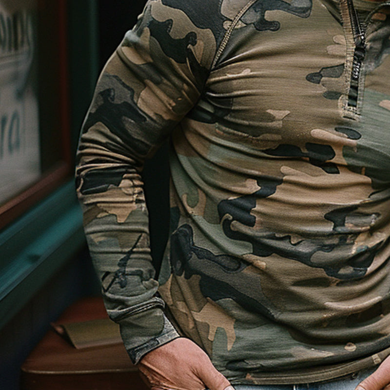 Men's Outdoor Camouflage Hoodie 60572380X