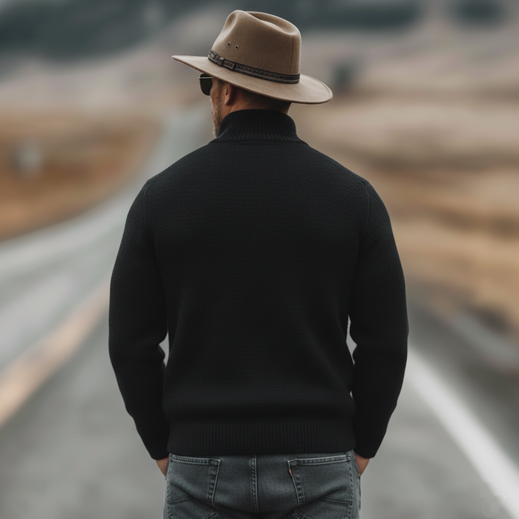 Men's Classic Vintage Stand-collar Leopard Print Knitted Cardigan MTA1186L8K